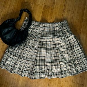 Plaid Knee length skirt
